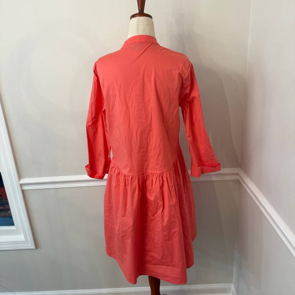 Tuckernuck poppy pink royal shirt dress- Size medium - Picture 4 of 7